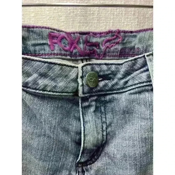 Vintage Fox Racing Distressed Jeans Size 13 - Picture 2 of 16